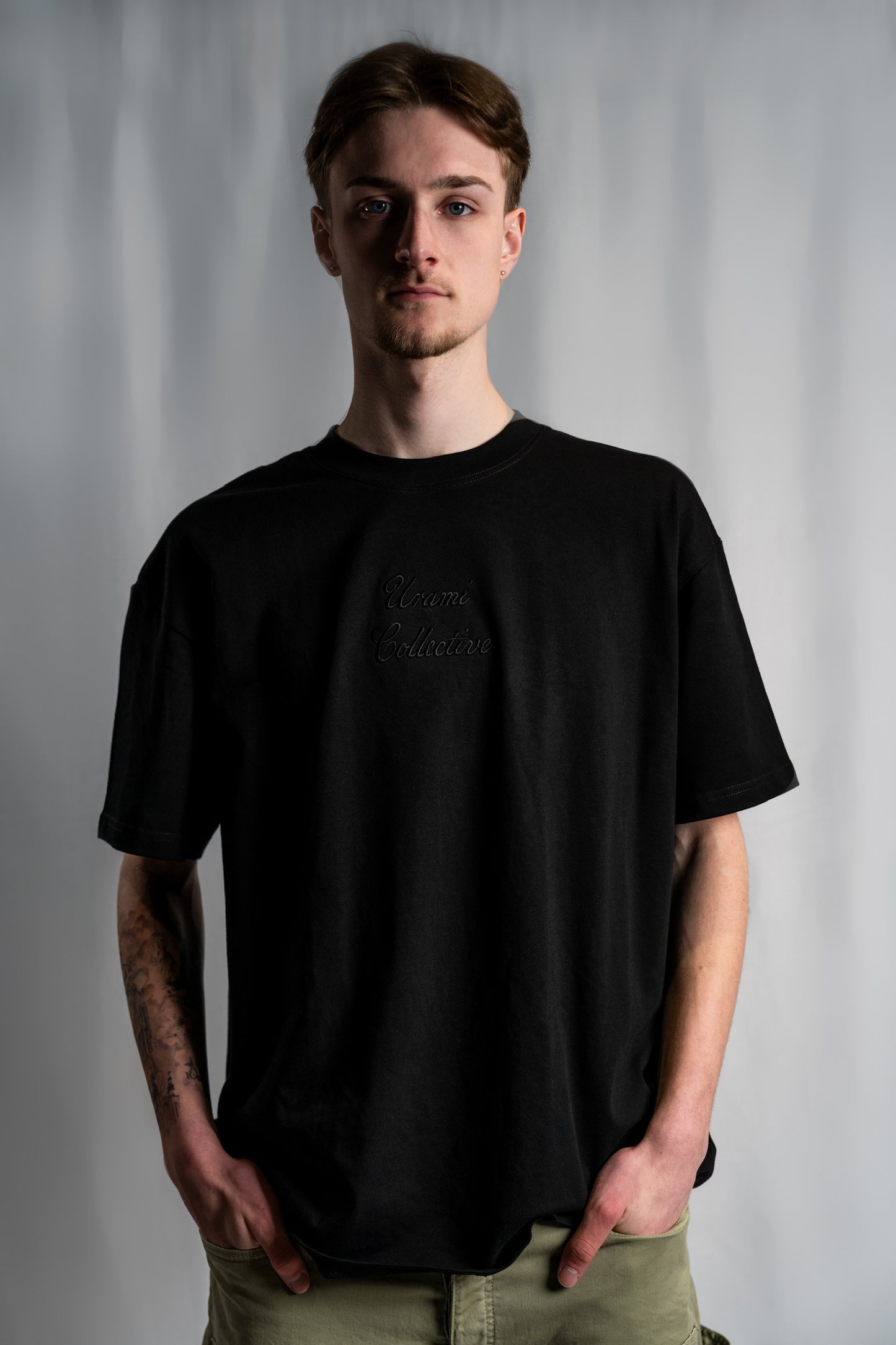 Oversized Black Cursive T-Shirt