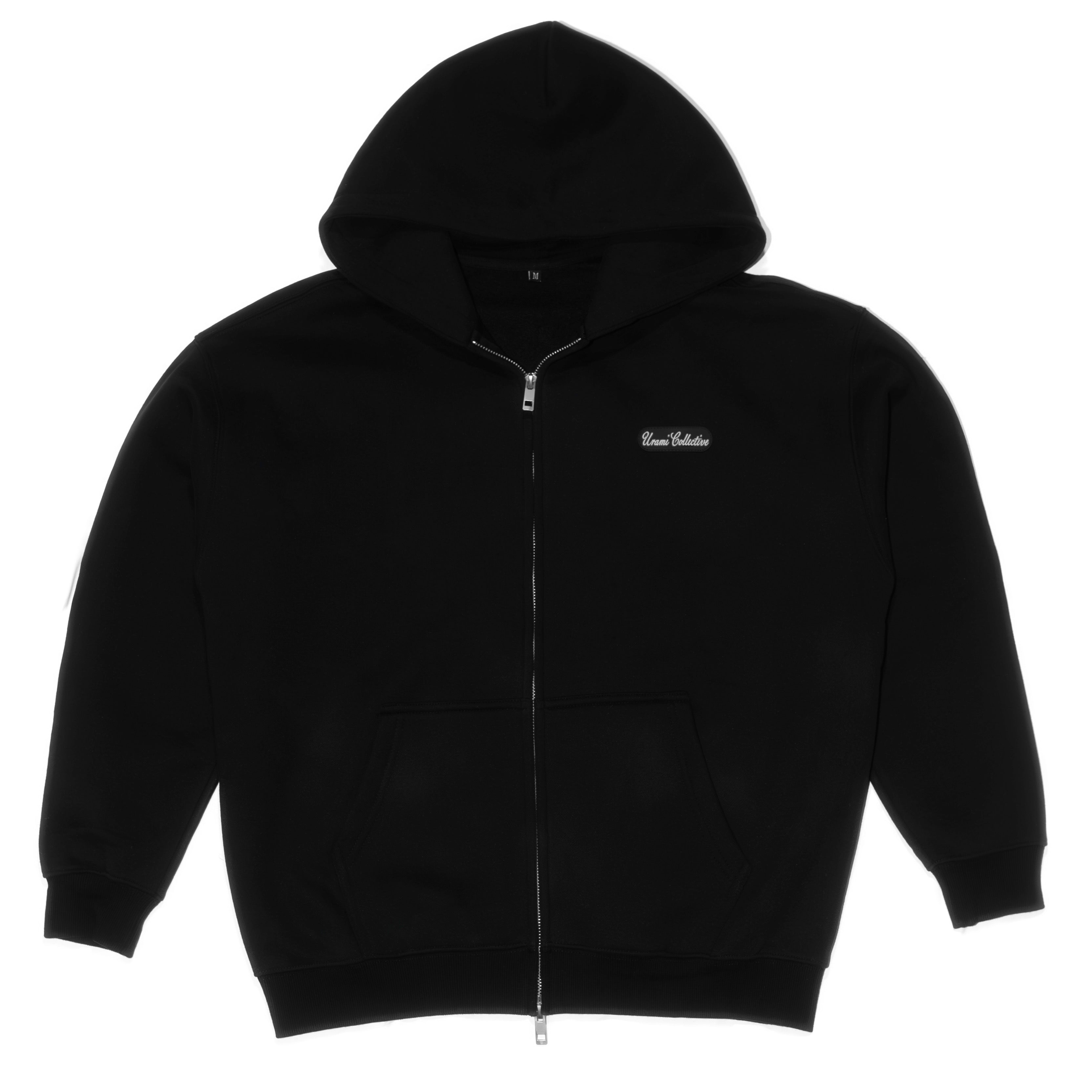Black Zip-up Hoodie – URAMI Collective