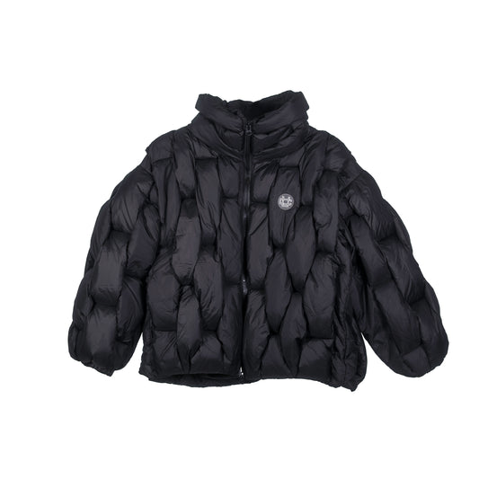 A• Knit Puffer Jacket
