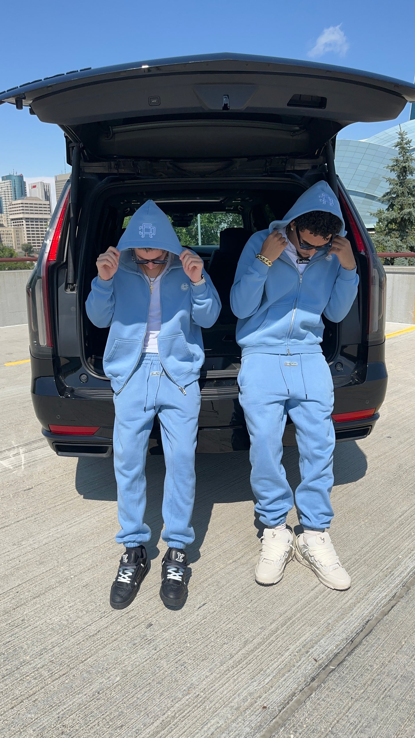 Blue Zipper Hoodie