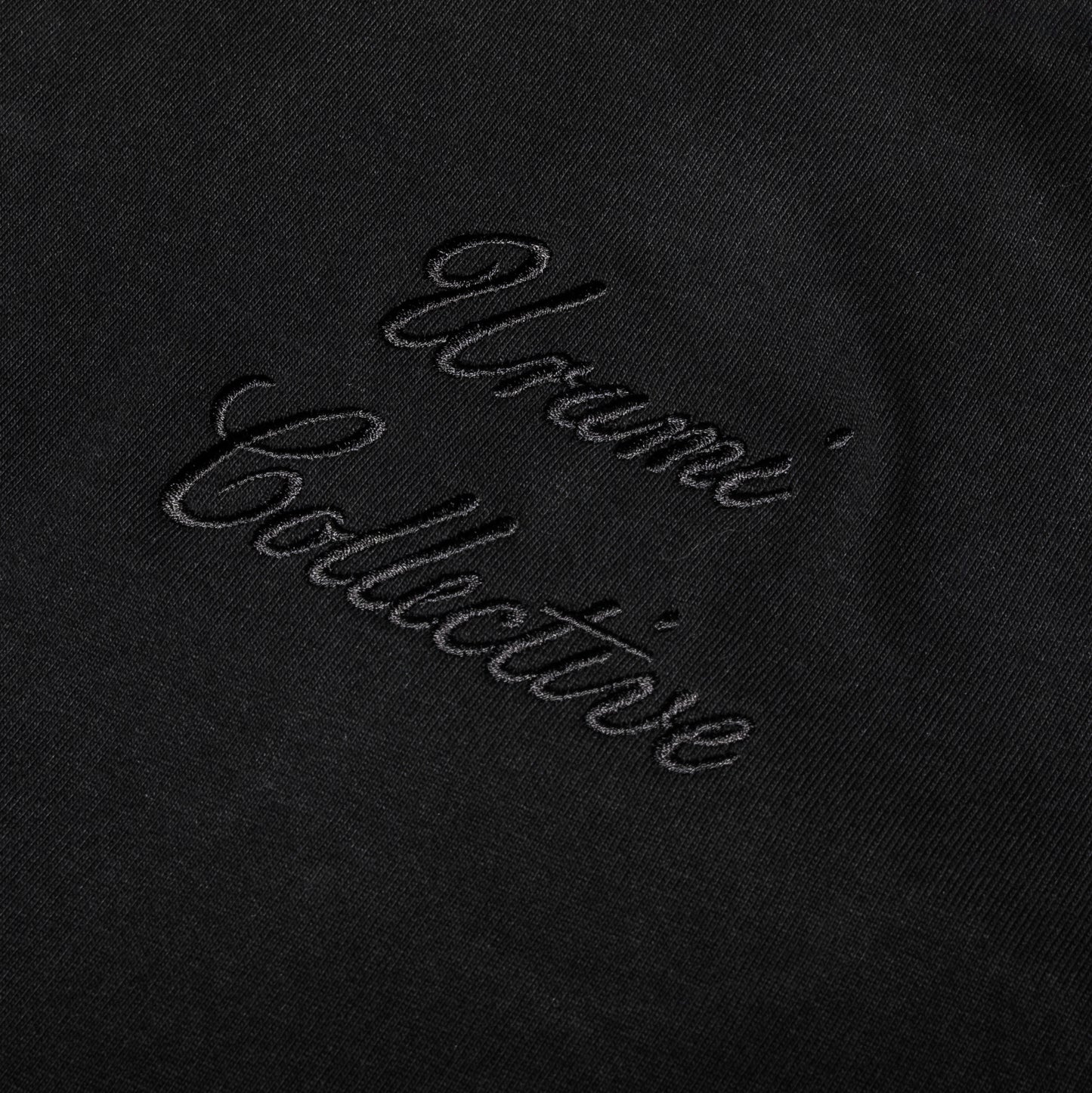G• Oversized Black Cursive T-Shirt