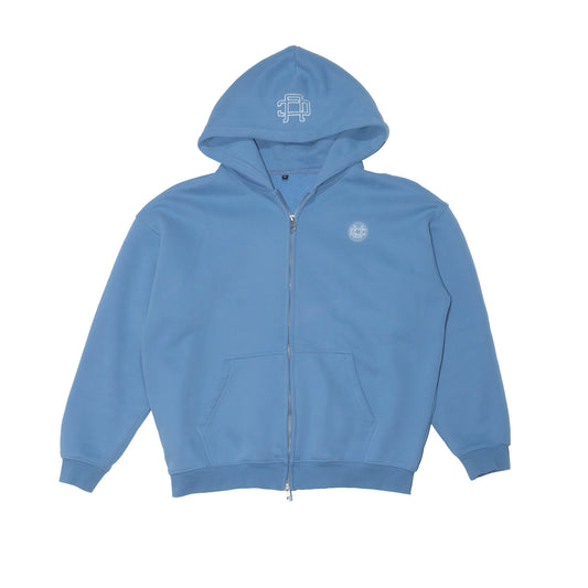 Blue Zipper Hoodie