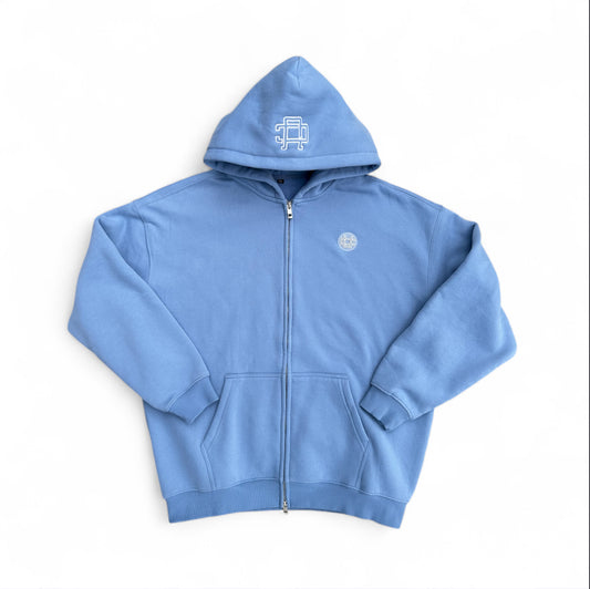 Blue Zipper Hoodie
